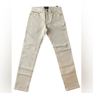 Tommy Hilfiger Men's Off-White Straight Jeans